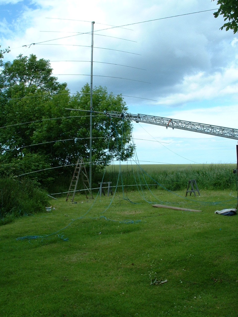 the 10 element log periodic ready to go up