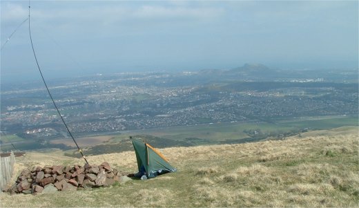 View of Edinburgh from Allermuir Hill