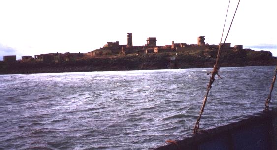 Ichmickery seen from the boat looking towards the west